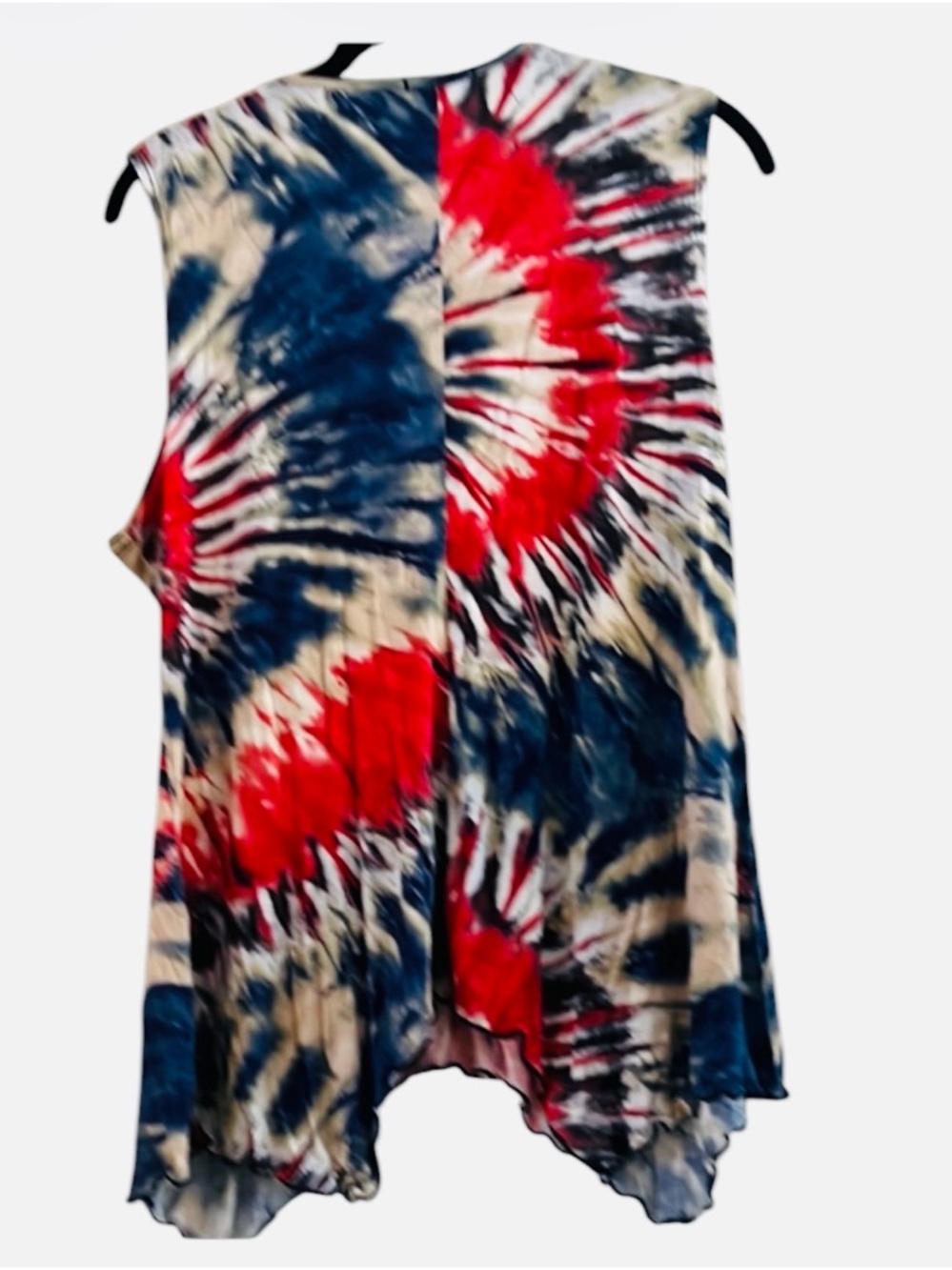 VENUS Red and Blue Tie-Dye Tank Top Size XL - Picture 2 of 8